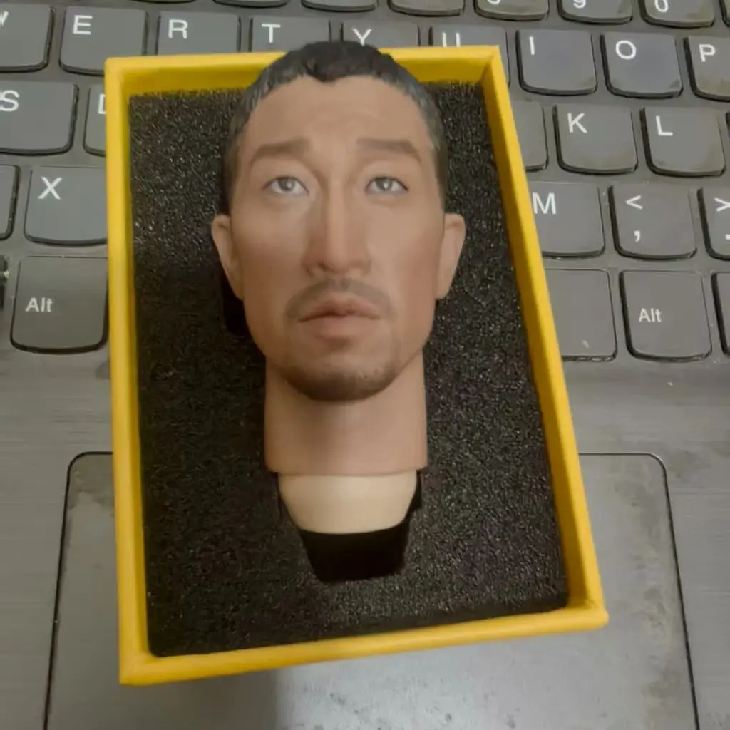 

1/6 T-011 B Four Row Warehouse Lone Wolf Wang Qianyuan Head Sculpt figure Head Model for 1/6 Scale Collection Action Figure Body