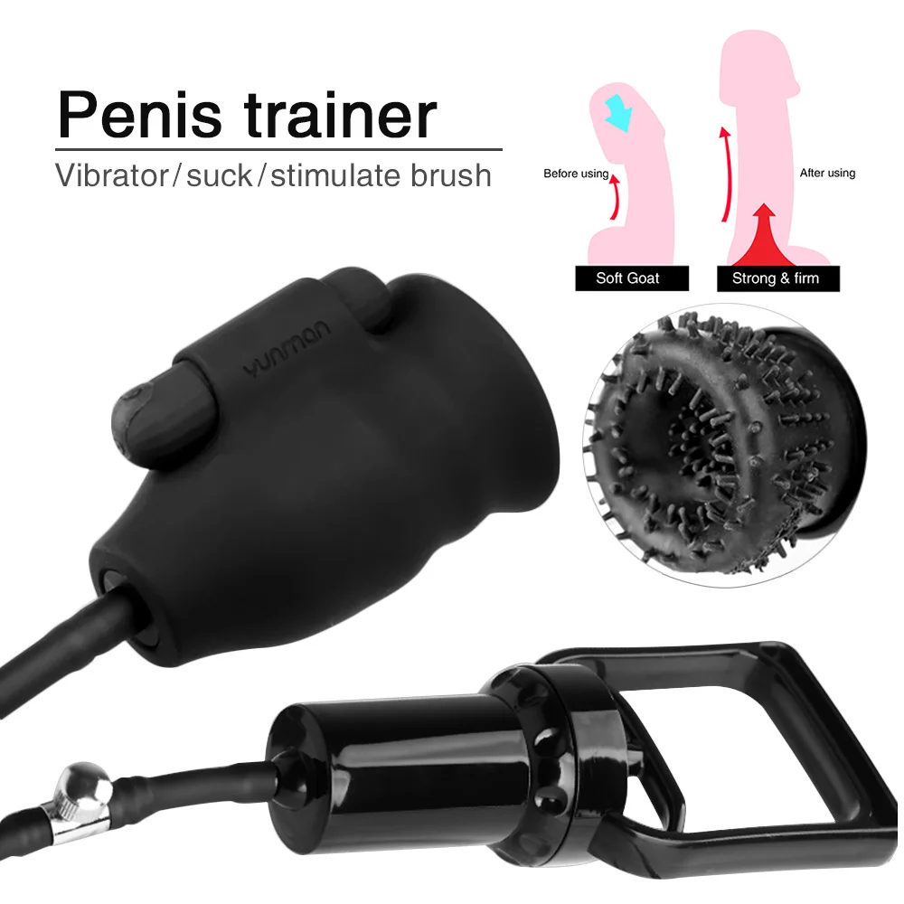 Men penis head glans stimulation endurance endurance training bullet vibrator penis pump cylinder expansion masturbation device