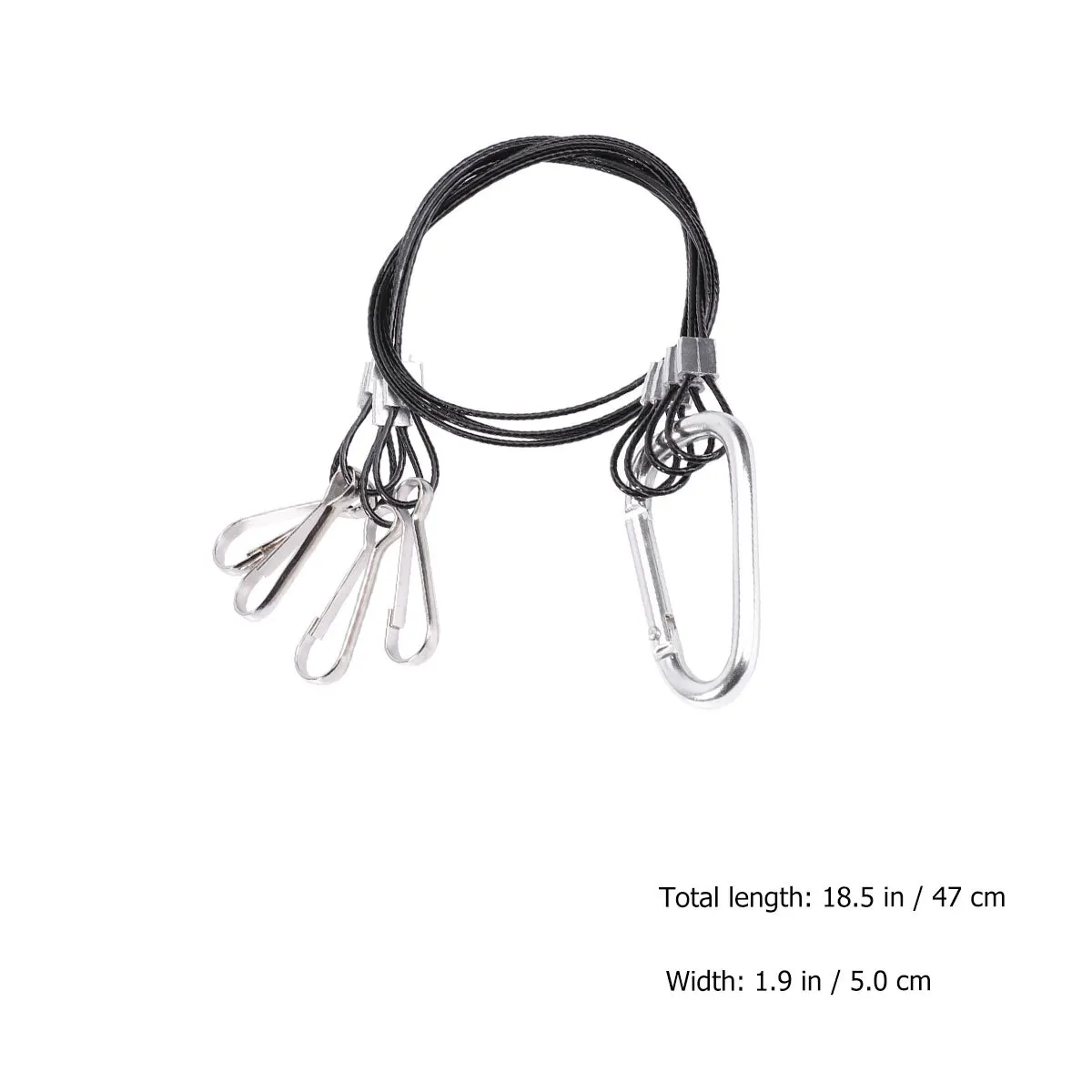 4 قطعة تنمو النبات ضوء حبل معلق أسلاك الفولاذ حبل 1.5 مللي متر سميكة الزراعة المائية معلقة عدة حامل مصباح ليد النباتات الشماعات #6