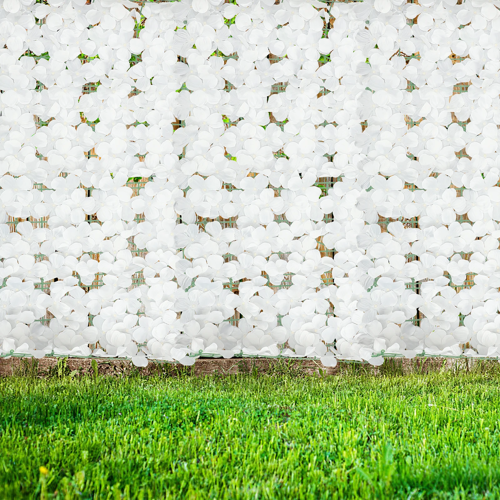 

Artificial Flower Screen Simulation Plant Hedge Garden Decor Yard Plant Balcony Flower Fence Garden Stretchable Fence