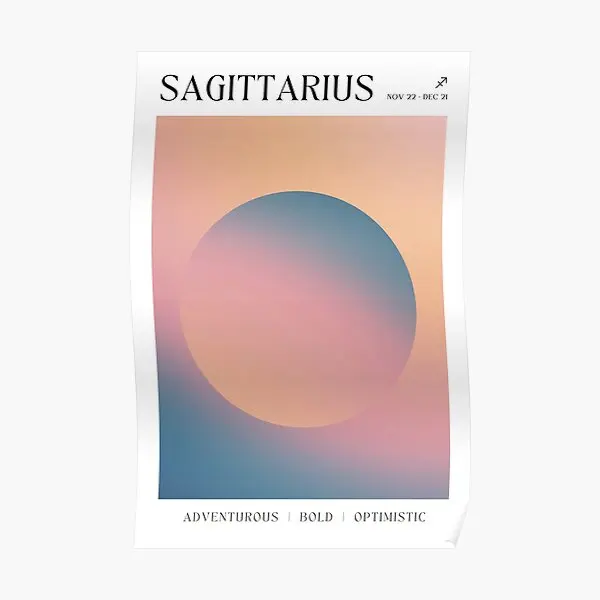 Sagittarius Zodiac Astrology Sign Aura  Poster Art Mural Wall Room Home Funny Decoration Modern Vintage Painting Decor No Frame