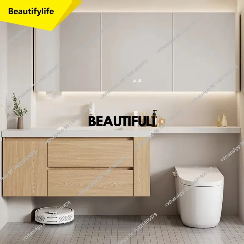 

a17 Wall Mounted Storage Bathroom Cabinet Space Saver Drawers Shelf Bathroom Vanity Makeup Toilet Meuble Salle De Bain Furniture