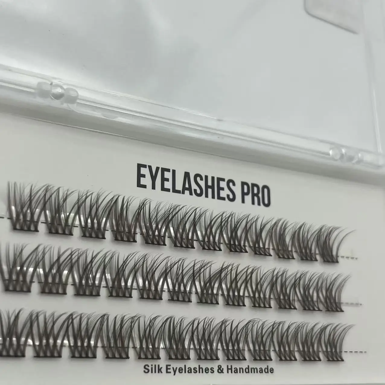 Brown F001 DIY Hand Made Eyelash Extension Segmented Flase Lashes Lash Bundles Soft Ribbon Strip Eyelashes Makeup Lashes NEW