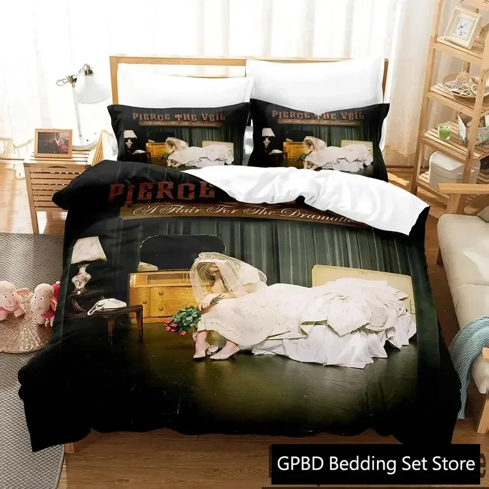 3D Print Pierce The Veil album cover Bedding Set Double Twin King Duvet Cover Comforter Pillowcase Boys Girls Adults Bedroom