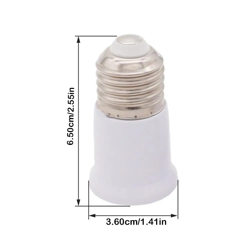 Flame Retardant Lamp Socket Extender Adapter, E27 a E27, Adaptador de lâmpada, Lâmpada, I4R5