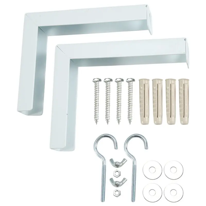 Stylish-2Pcs Projector Curtain Hanger Projector Screen L-Bracket Adjustable Extension Mount Stand Mounting Hanger Holder - view 4