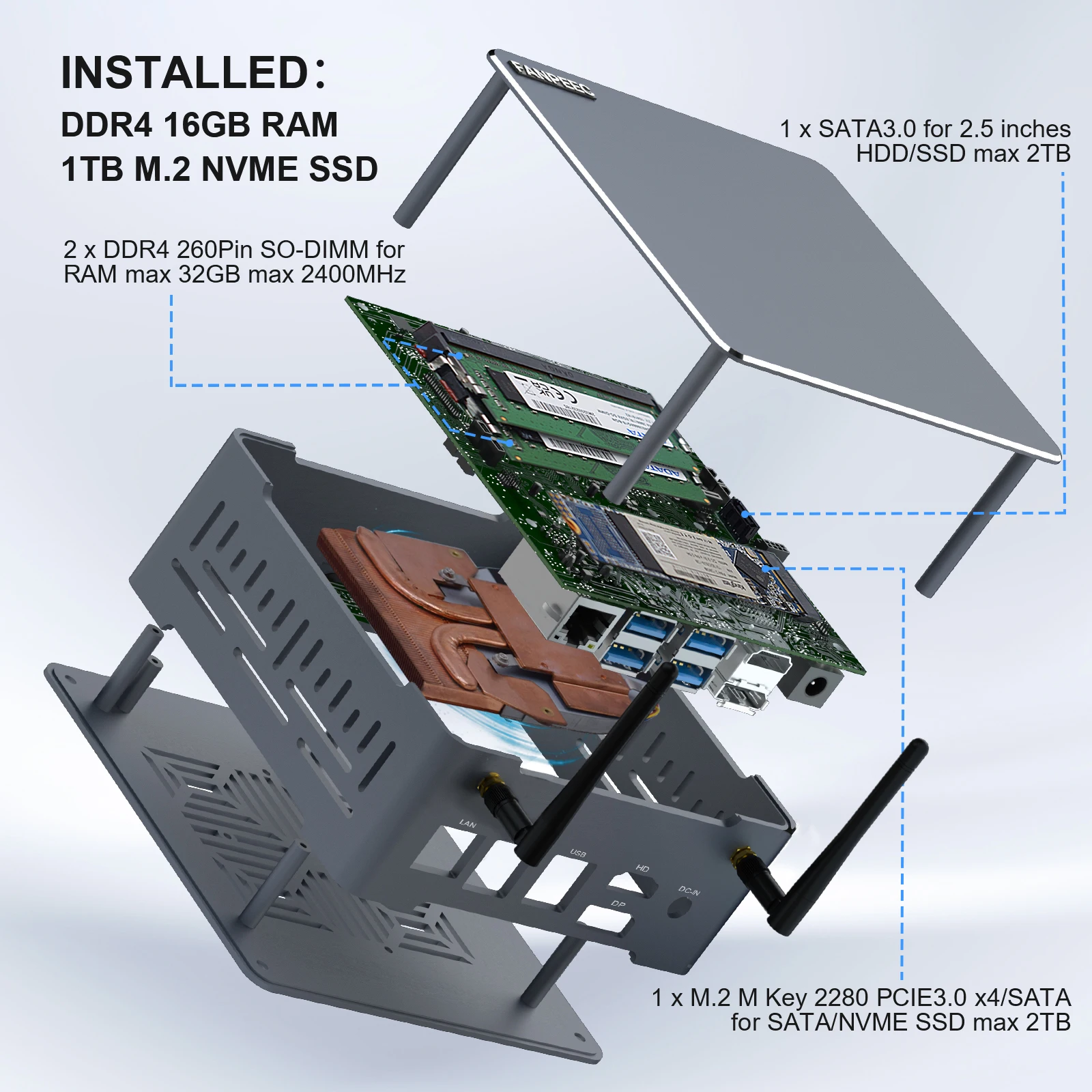HYSTOU 32G DDR4 Mesa AMD R-yzen 5/7 3750H 4k Display Gamer Suporte Win 10/11 HD-MI Gaming Mini PC Computador Desktop