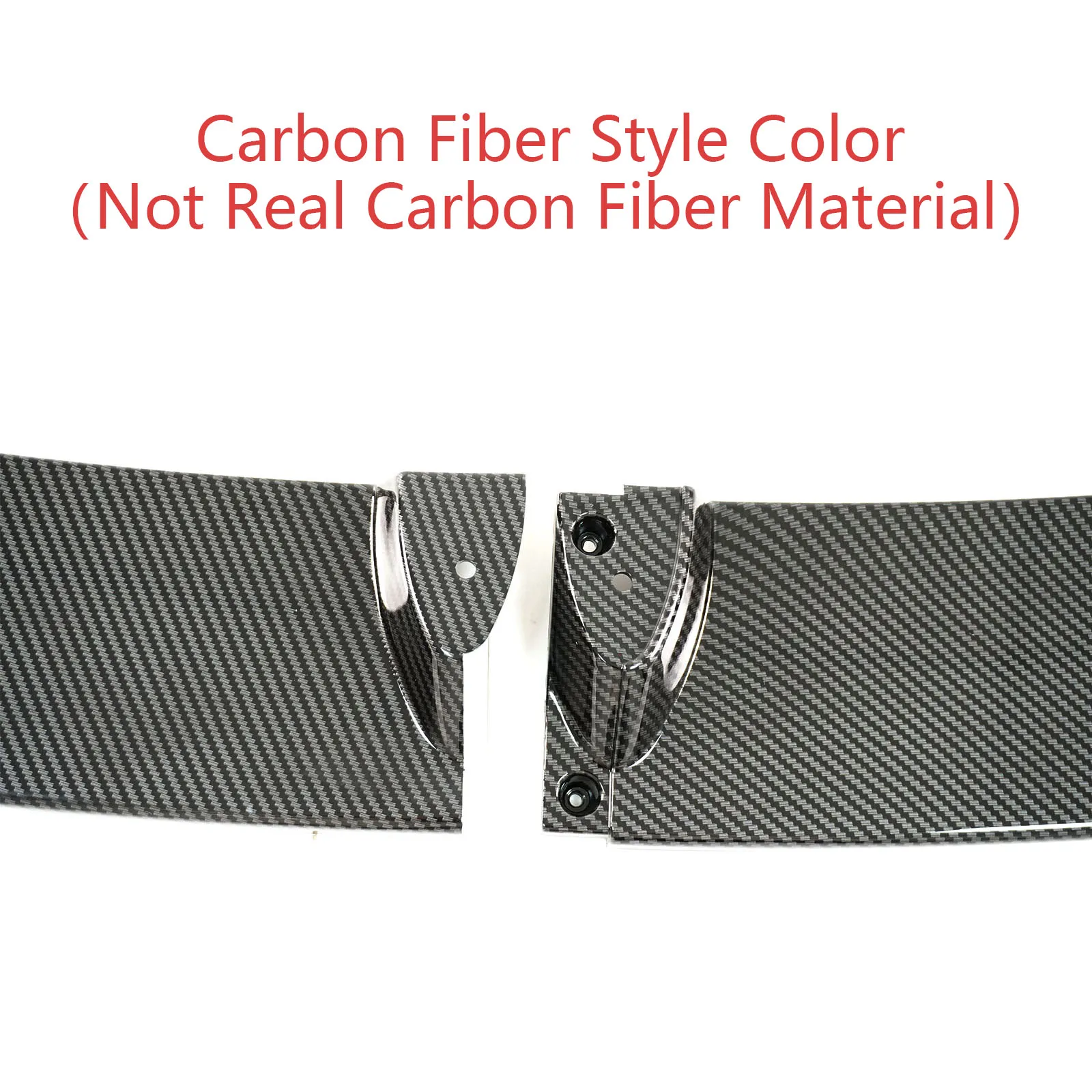 لسيارات BMW F06 F12 F13 640i 650i M-Sport 2012-2018 شفة ممتصة للصدمات الأمامية قطع غيار السيارات ABS بلاستيك ألياف الكربون نمط أسود لامع #3