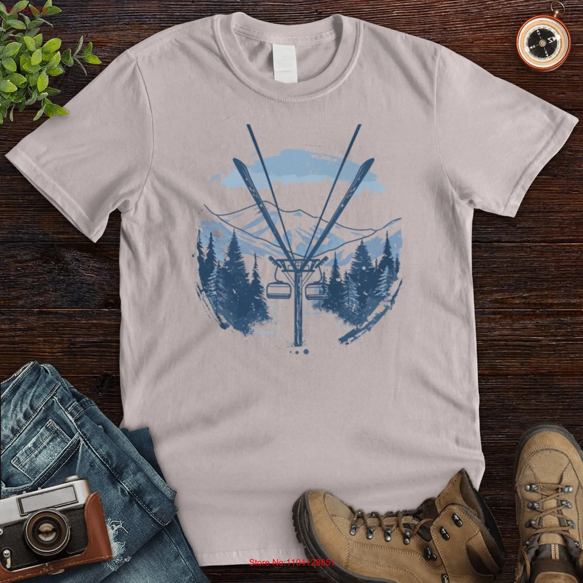 Alpine Ascent Adventure Cotton T Shirt long or short sleeves