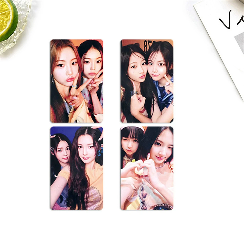 KPOP Hearts2Hearts The Chase Album Photocards H2H Member بطاقة بريدية JIWOO STELLA JUUN CARMEN مجموعة بطاقات Lomo على الوجهين