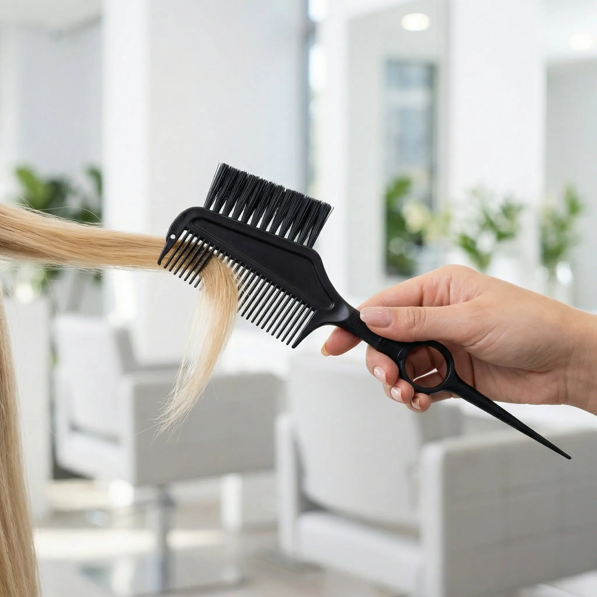 Hair Dye Brush Comb 9 Inch Salon Coloring Comb Precise Root Application Hair Dye Applicator Highlighting Tool Spa Salon Tools