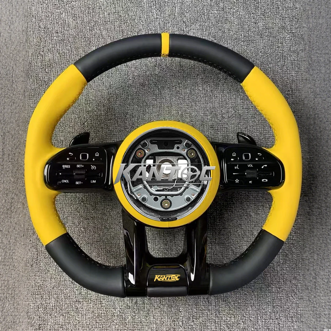 For Mercedes Benz AMG Steering Wheel W176 W205 W212 W222 W463 W464 W205 W44 W204 W218 E63 Sports Steering Wheel