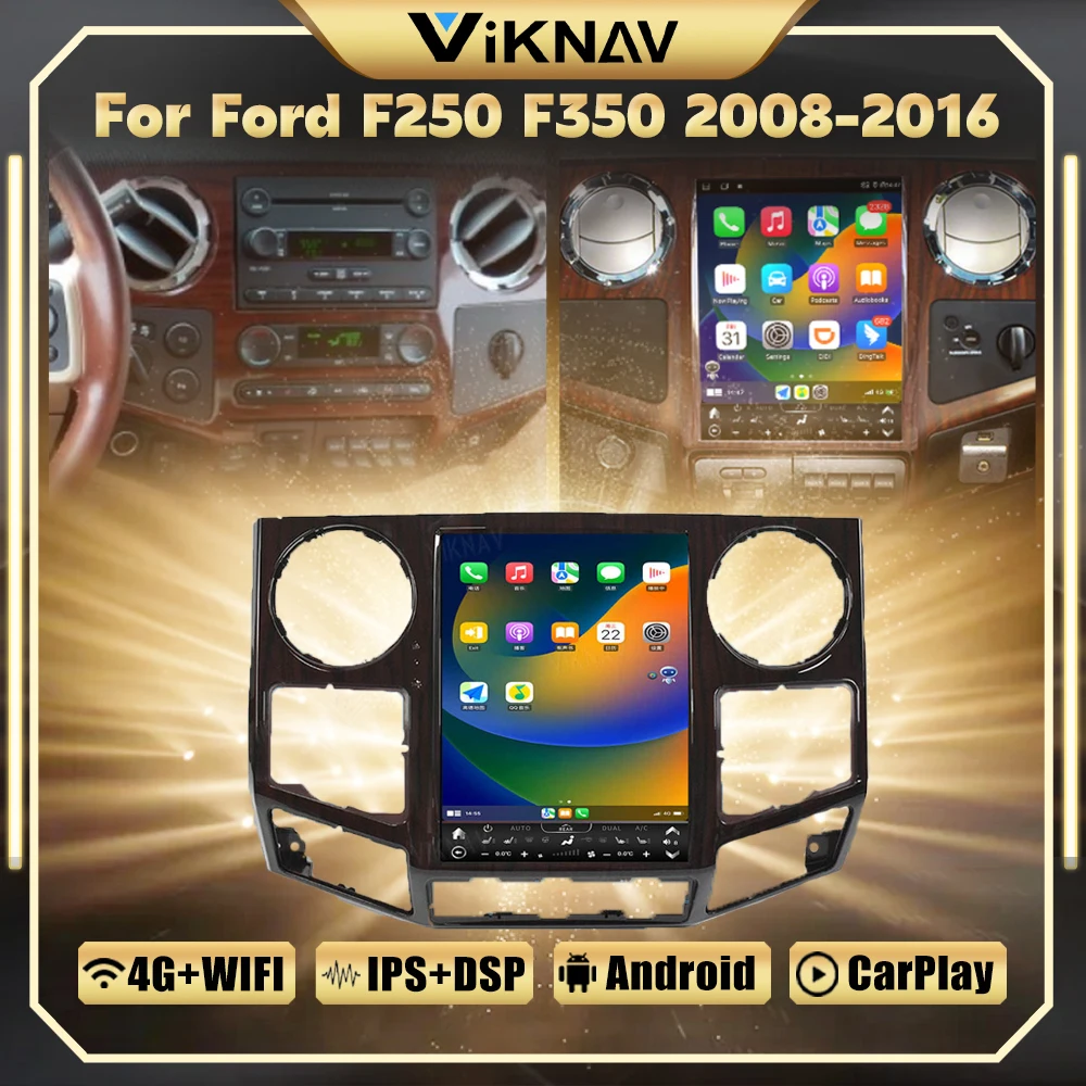 

Автомагнитола для Ford F250 F350 12,1-2008, 2010 дюйма, Android 12