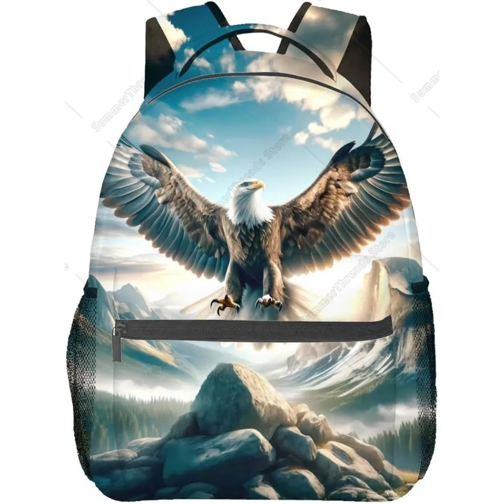 

Назад в школу Сила! Рюкзак Majestic Eagle, вдохновляющий дизайн природы, крутая сумка для искателей приключений