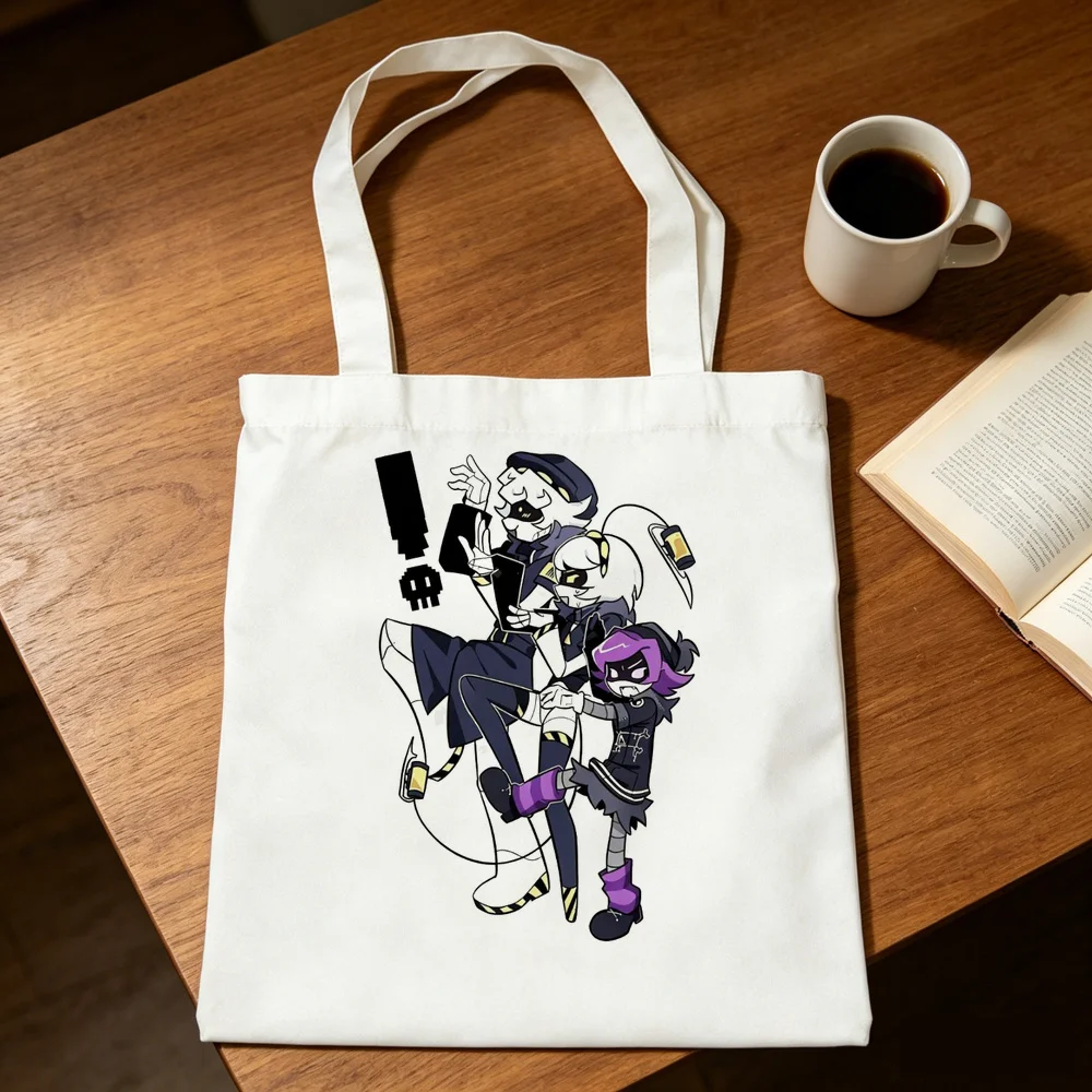 Murder Drones tote bag bolsas de tela einkaufstasche grocery shopper shoulder  femme