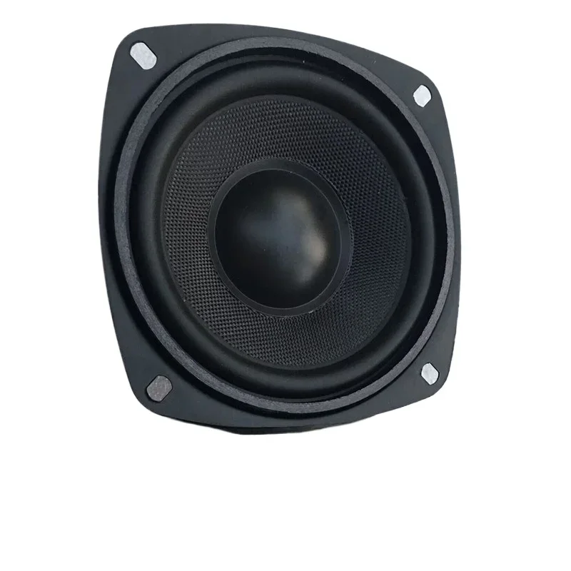 SOTAMIA 1 Stücke 4 Zoll Mitteltöner Woofer Lautsprecher 4 Ohm 50 Watt HIFI Lautsprecher Audio Langhub Geflochtenes Becken Wasserdichtes Horn für JAMO