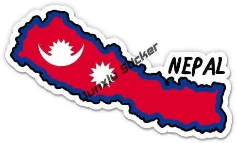 Love Nepal Flag Decal Sticker Home Pride Travel Decal Nepal Map NEP Accessories for Car Truck Van Bumper Window Laptop Cup Wall