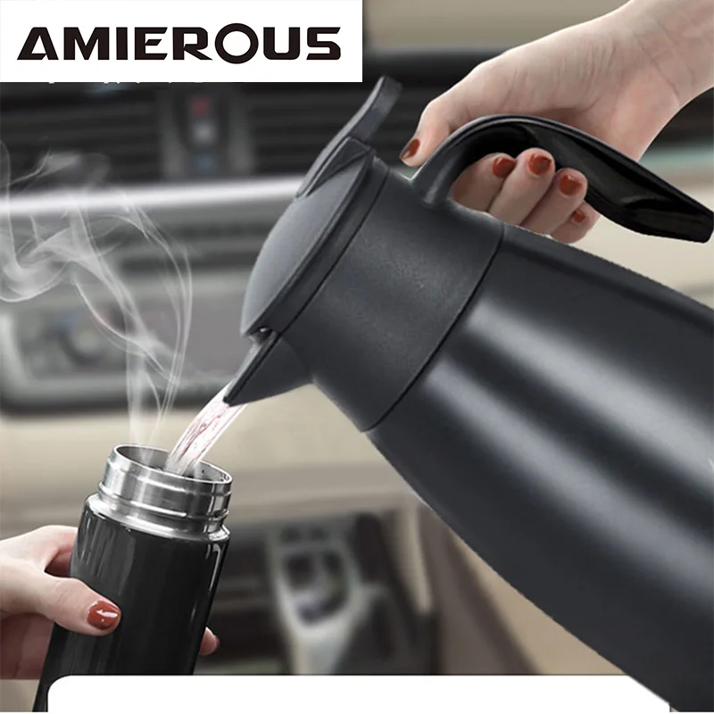 Arier 12V/24V DC 120/200W DC 800ML Multicooker Car electric kettle for car or Truck Kitchen & Travel RV Camping