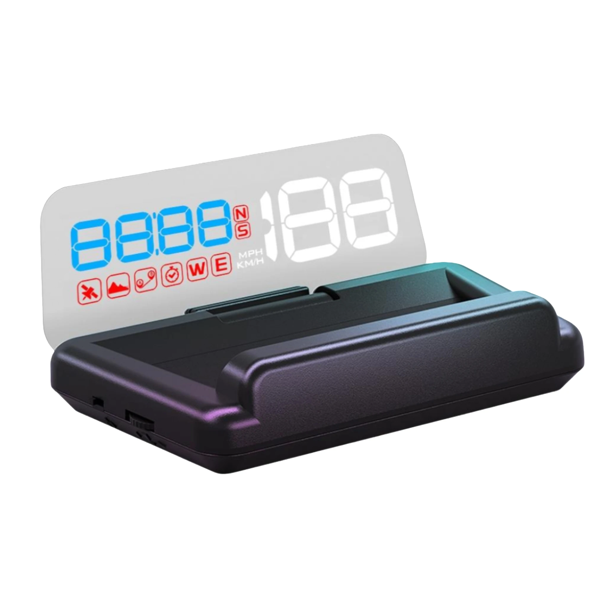 High temp resistance Auto Meter T900 zero-ghosting Car GPS Head-Up Display Speedometer Show Driving Speed Battery Voltage etc.