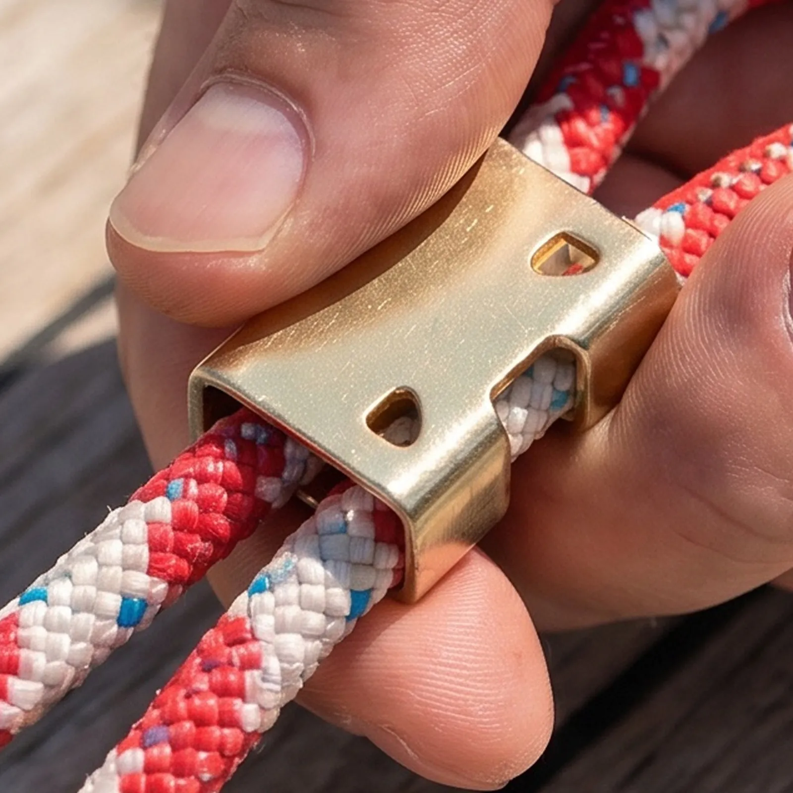 5Pcs Heavy Duty Rope Clamp Iron Clips for 14-16Mm Thick Nylon Polyester Jute Ropes Outdoor Cable Stopper Leash Fastener for Pets