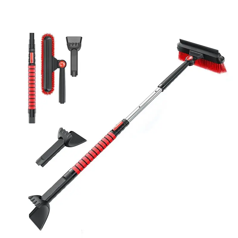 

CQMF-Extendable Aluminum Handle Brush And Ice Scraper With Squeegee For Car Windshield, Ice Scrapers