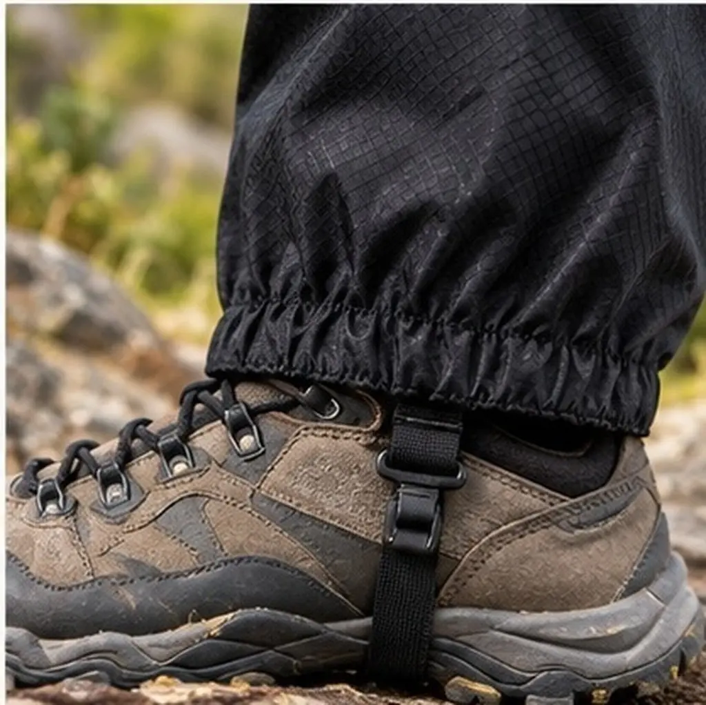 Premium Oxford Cloth Ankle Gaiters Lightweight Adjustable Hiking Foot Covers for Backpacking Camping Fishing Snow Removal