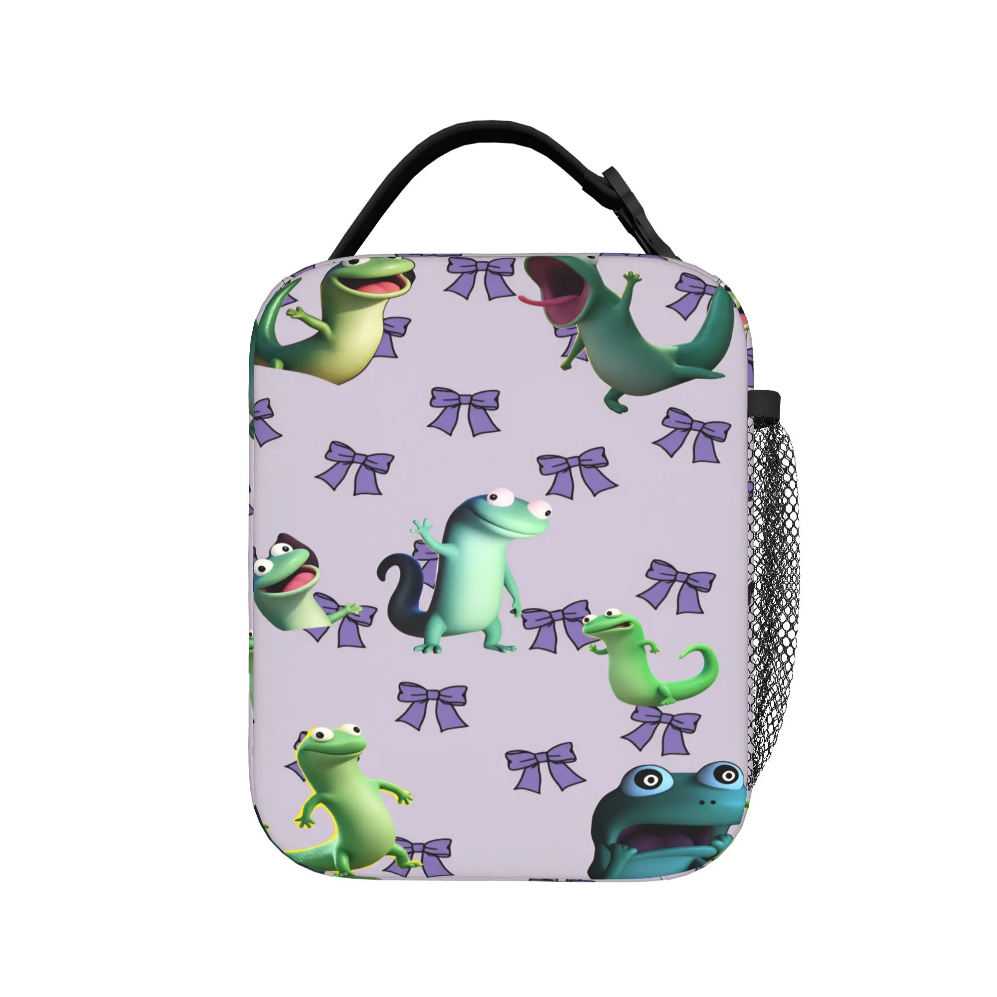 Hoppers Tom Lizard Lunch Bag  Portable Zipper Lunch Box Child Outdoor Picnic Cooler Bag Fashion Oxford Thermal Tote Handbags