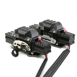 1 pz Dual Motor Metal verricello simulato per 1/8 1/10 RC Crawler Car Axial SCX10 TRX4 RC4WD D90 KM2 Redcat YK4082 parti di aggiornamento