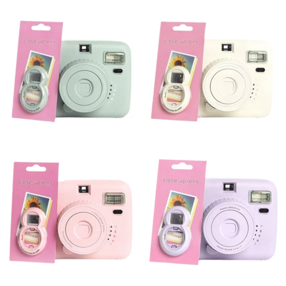 

Assisted Selfie Filter Ring PP Material Solid Color Close Up Lens Lens Accessory for Instax Mini7+/7S/7C/8/9/popoto Lenses