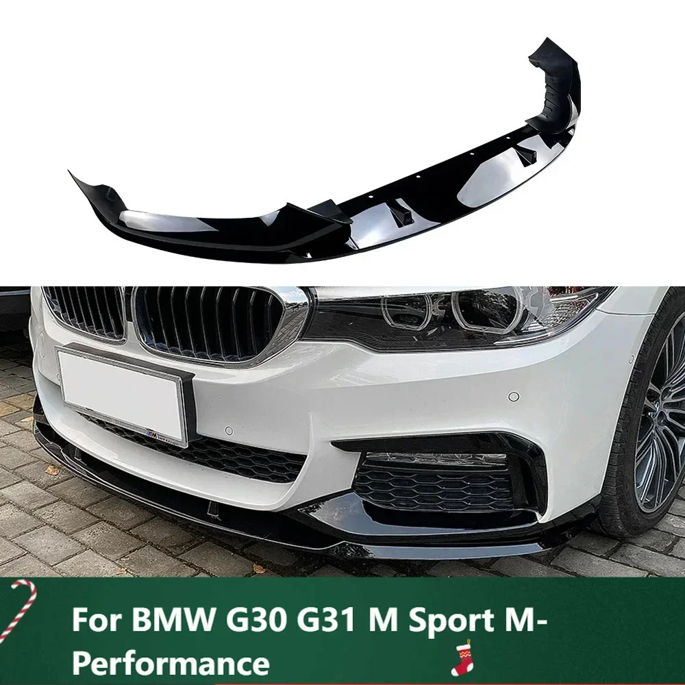 

New！Front Bumper Lip Splitter Spolier Canards Diffuser By ABS Body Kit 2017 To 2020 For BMW G30 G31 M Sport M-Performance