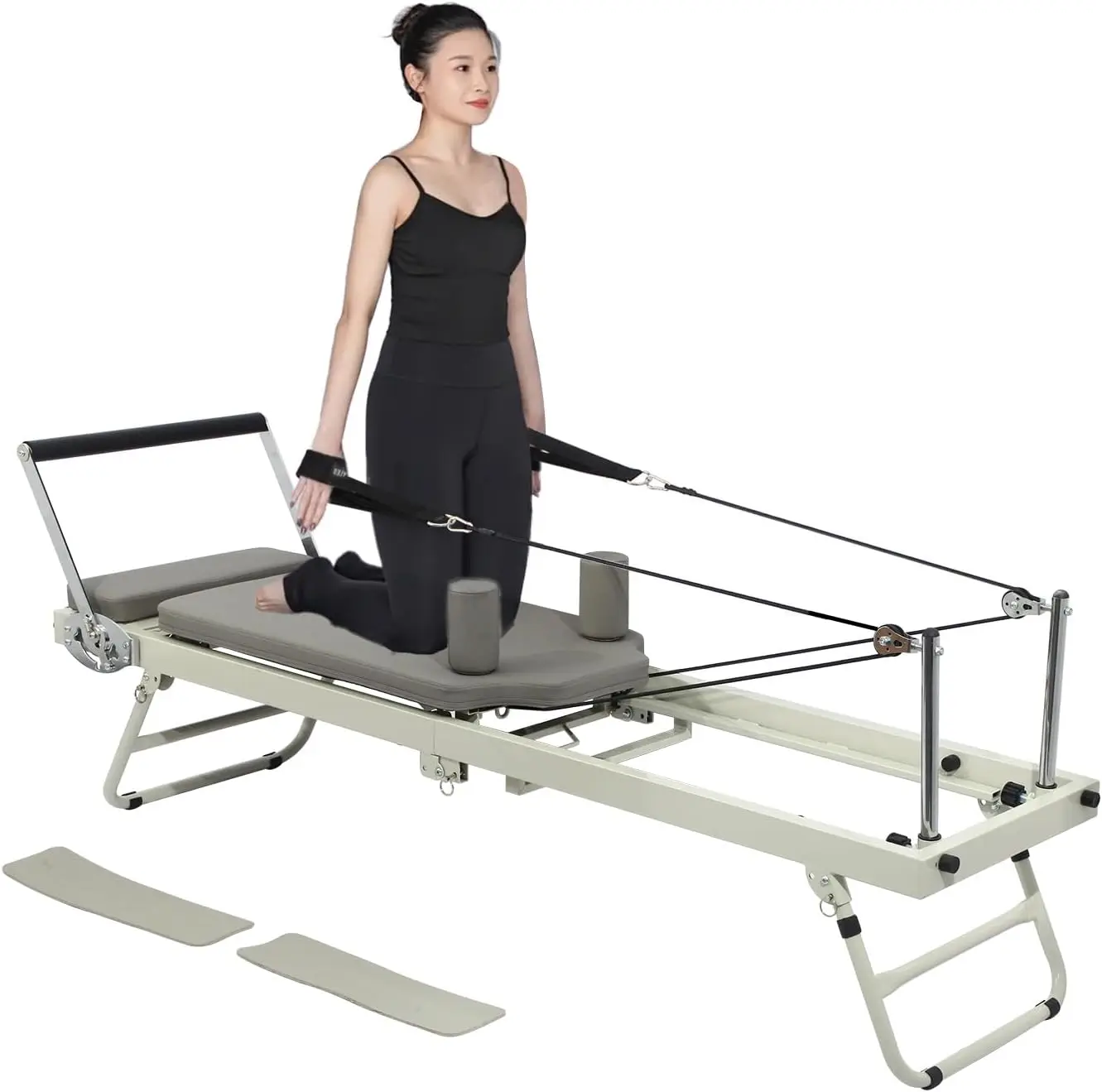 Reformer Machine ,Foldable Pilates Machine Equipment for Home,Suitable for Beginners and Intermediate Users