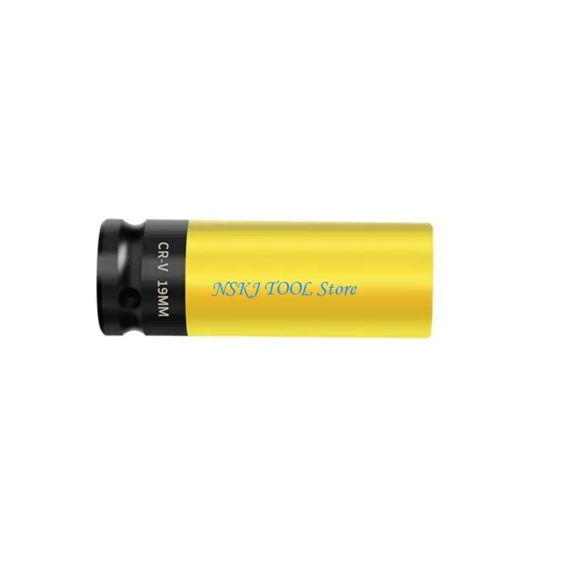 

L8RC Solid Tire Disassembly Sleeves Impact Wrench Nut Cover For Air Driven Device Prevents Wheel Harm During Nut Removal