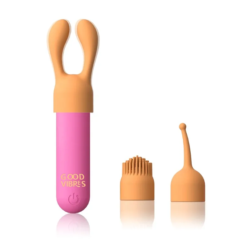 مجموعة صغيرة متعددة الوظائف مكونة من 3 قطع مع هزاز رأس رصاصة، تدليك نسائي منطقة خاصة زلزال قوي منتجات للبالغين النشوة الجنسية