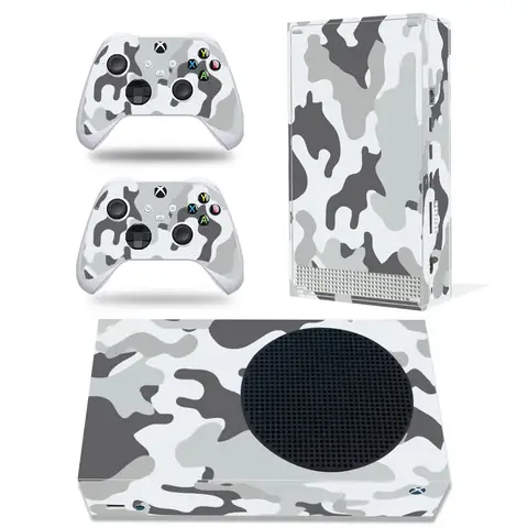 카모 디자인 Xbox 시리즈 S 스킨 스티커 데칼 커버, Xbox 시리즈 S 비닐 XSS 스킨 콘솔 및 컨트롤러 2 개