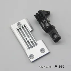 Brother 927 Needle Plate Feed Dog guage set high quality For Thick Materials industrial sewing machine spare parts