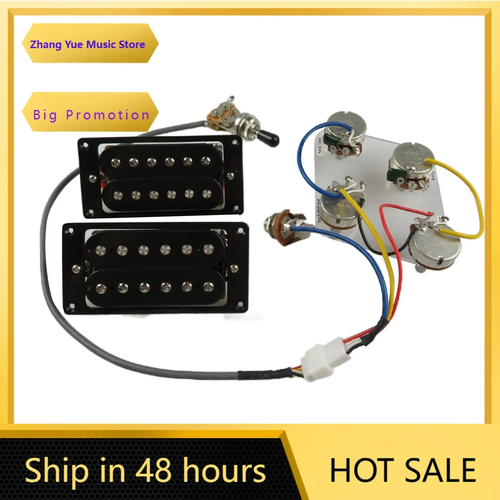 Q-X Music Store-Electric Guitar Pickups Humbucker Pickups Set For Guitar Parts