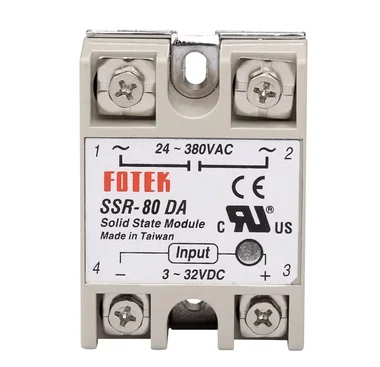 SSR-10DA SSR-25DA SSR-40DA SSR-75DA SSR-60DA SSR-80DA SSR-100DA10A 25A 40A Solid State citations Tech 3-32V Entrée DC 24-380V AC Ou