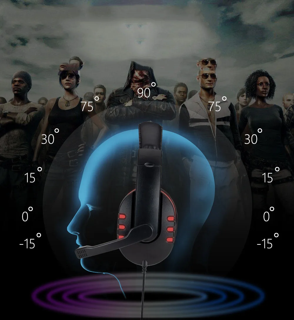 

3.5mm Wired Gaming Headphones Game Headset Noise Cancelling Earphone with Microphone Volume Control for PS4 Play Station 4 PC