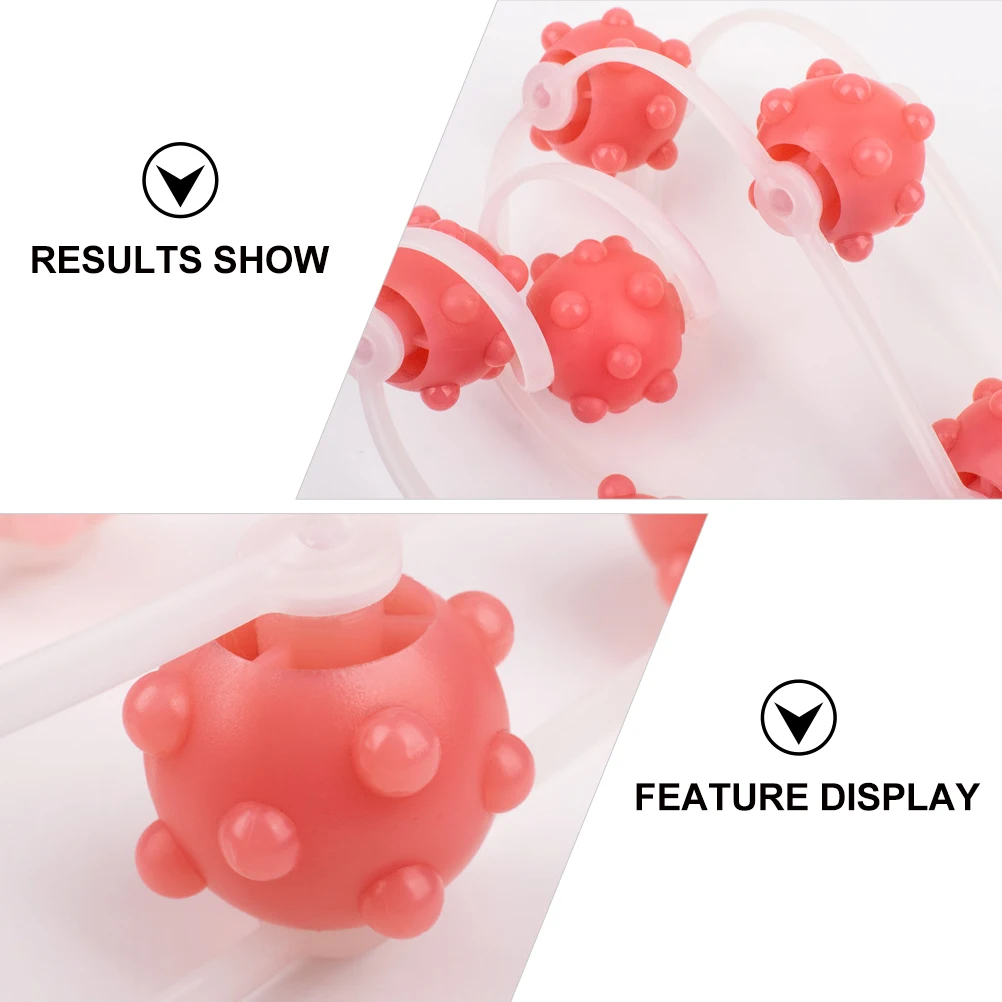 

1pc Back Massage Roller Rope For Pain Relief Portable Plastic Massager Tool Office Workers Drivers Athletes Gift For Parents