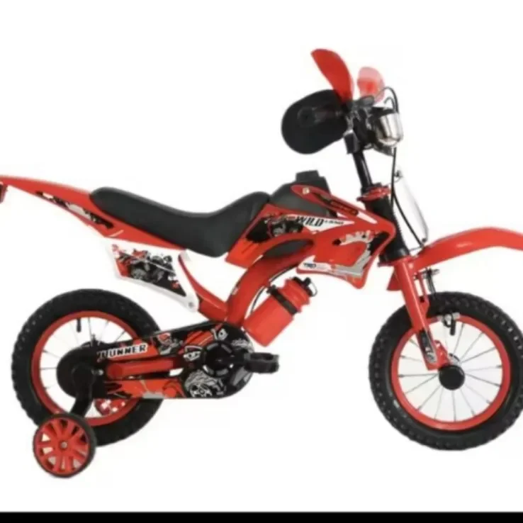 Motorcycle children's bicycle 12.16 inch children's bicycle cool stroller