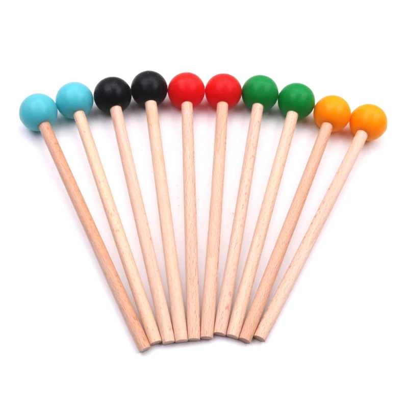 2pcs Xylophone Drumstick Small Musical Drumsticks Round Head Hammer