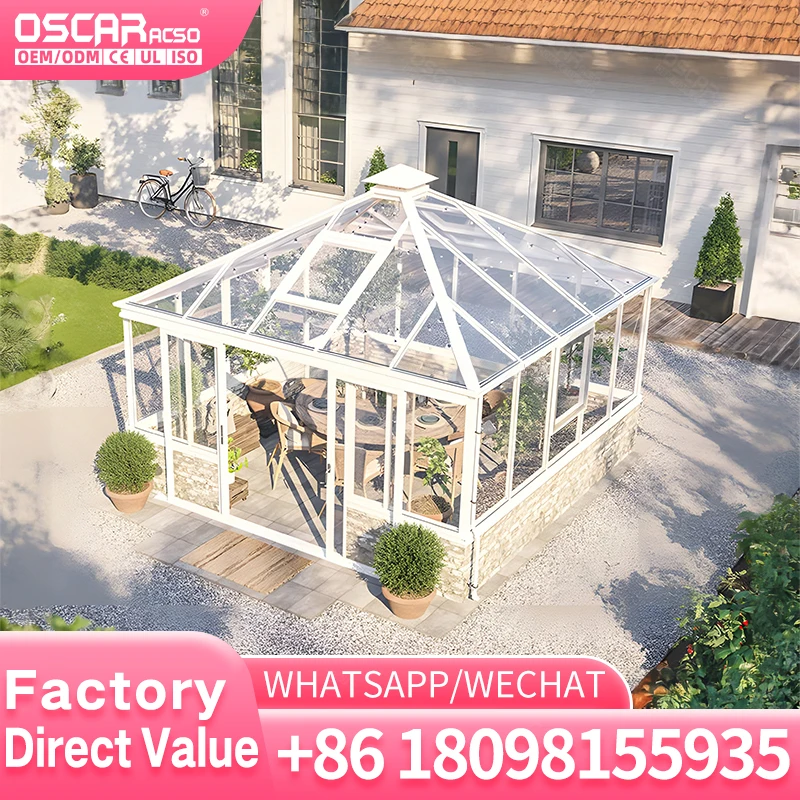 Multifunctional Aluminum Sunroom Factory Direct Sale Customizable for Various Scenarios with Innovative Design