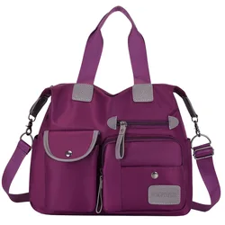 New Large Capacity Portable Shoulder Bag, Fashionable Oxford Cloth Nylon Casual Women's Bag