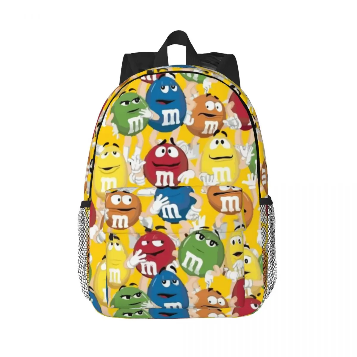 M And M Character Set Backpacks Boys Girls Bookbag Fashion Children School Bags Laptop Rucksack Shoulder Bag Large Capacity