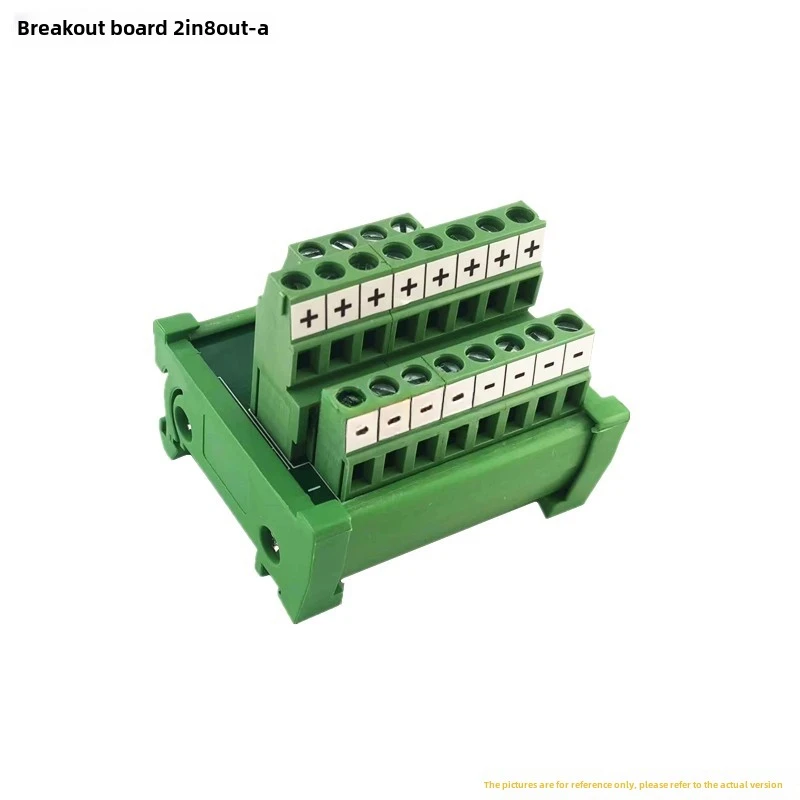 1Pcs/lot DIN Type Screw Terminal Block Multi-In/Out PCB Distribution Box Parallel Power Cord Splitter Connector for Wiring