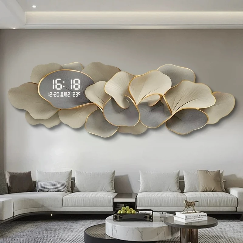 

Creative Restaurant Clock Wall Fashion Design Modern Luxury Living Room Wall Clocks Luxury Horloge Murale Ornaments Home Decor