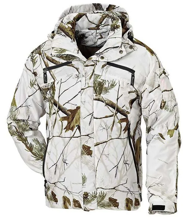 Custom Men's Upland Fleece Orange Waterproof Camo Hunting Pants Jackets Heated Puffy Insulated Drake Design Winter Print Pattern - view 3