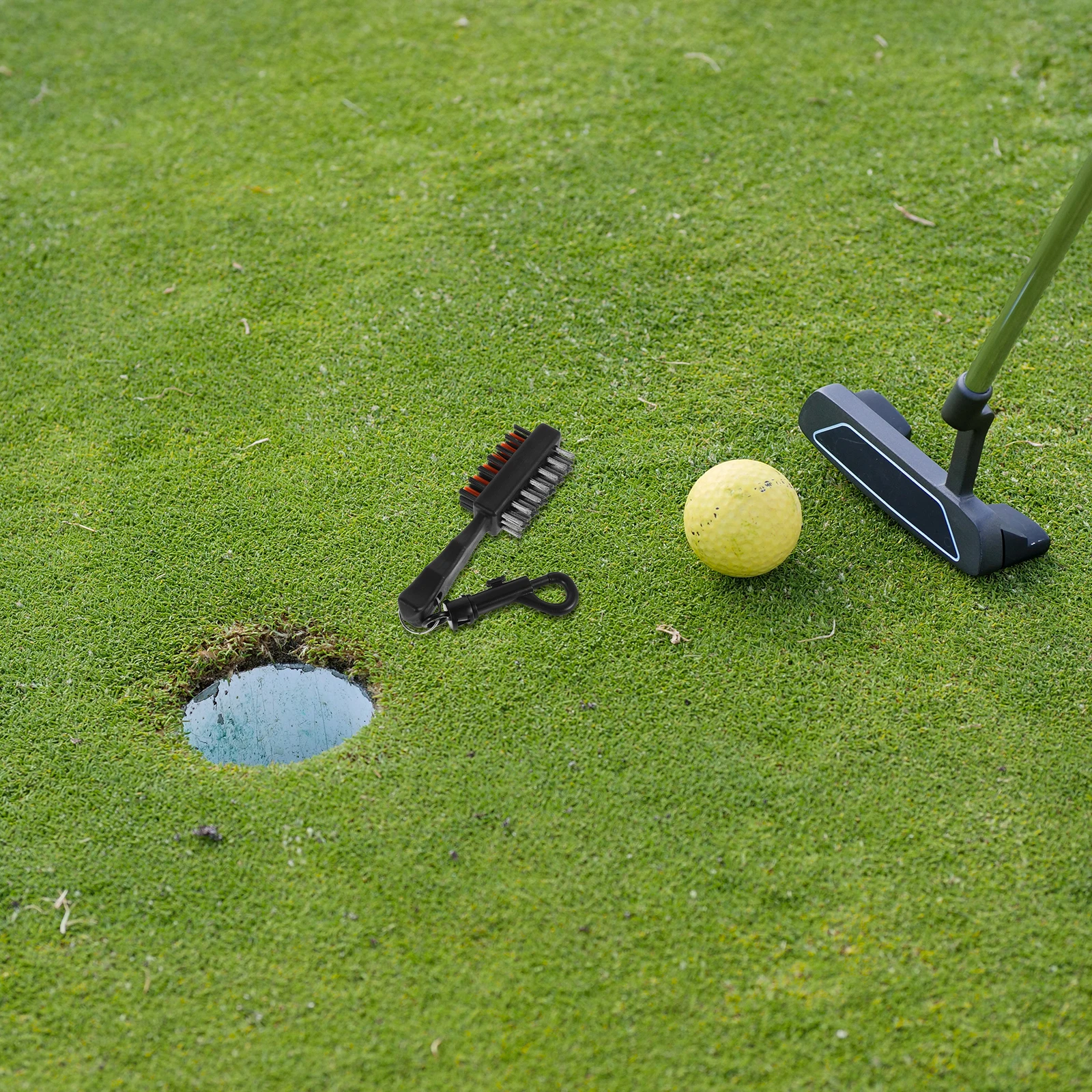 

Dual Sided Golf Club Brush Stainless Steel Plastic Cleaner Tool Lightweight Portable For Golf Balls Clubs Outdoor Use Efficient
