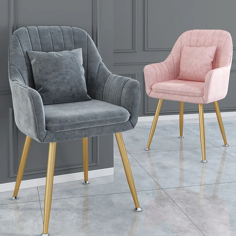 Pink Lounge Chair Beauty Salon Soft Nail Throne Games Bedroom Chair Modern Dinin Fashionable Silla Nordica Furniture for Home