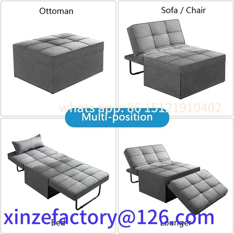 Anpassbares Funktionssofa, modern, einfach zusammenklappbar